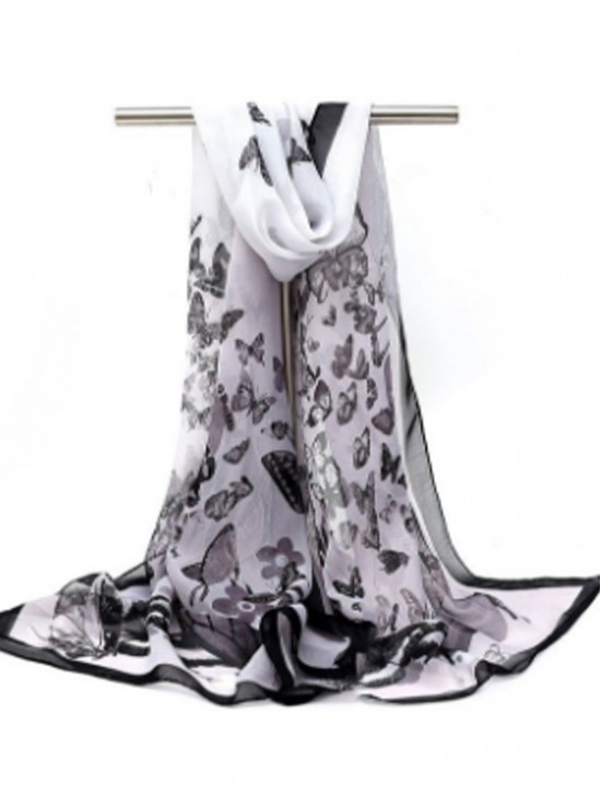 Chiffon Butterfly  Fashion Scarf